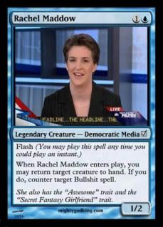 Rachel Maddow magic card