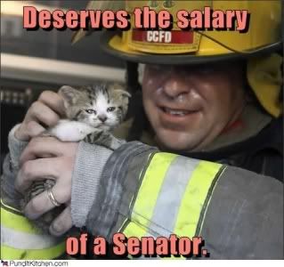 Fireman salary of a senator