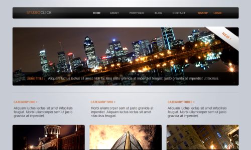 Studio Portfolio HTML Website Template