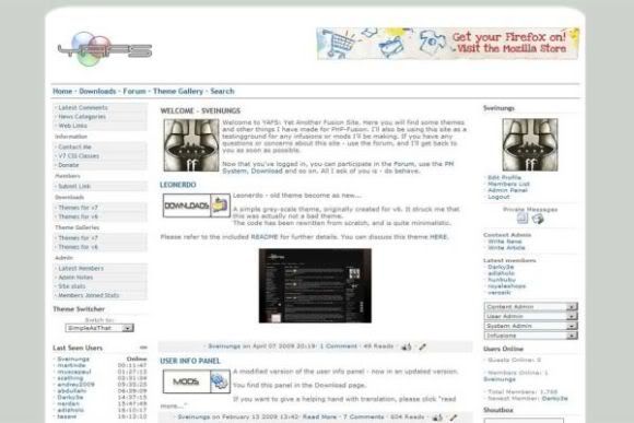 php-fusion Simple Arts White Web2.0 Theme Template