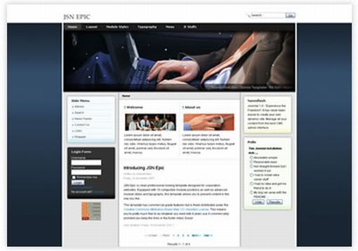 Joomla Computers Business Web2.0 Template