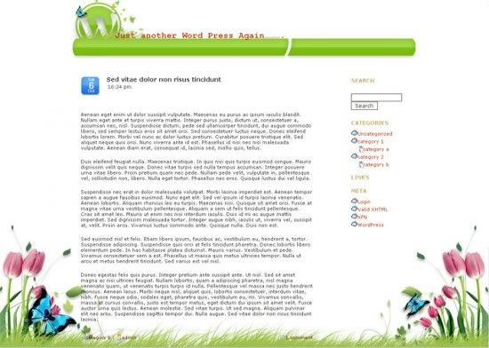 Wordpress Digital Garden Theme Template