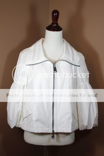 NWT BURBERRY White Lightweight Jacket Coat Sz 6 $495  